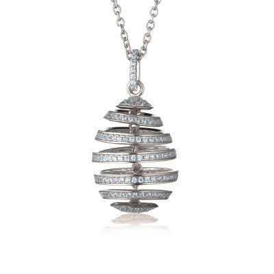 ciondolo uovo spirale silver NIne