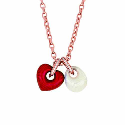 ciondolo cuore 14mm con catena 50cm/14mm heart pendant with 50cm chain