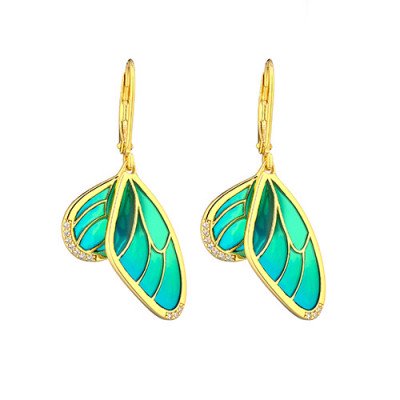Orecchini Argento e Smalto Cattedrale | Gioiello Artistico.Silver and Cathedral Enamel Earrings | Artistic Jewelry