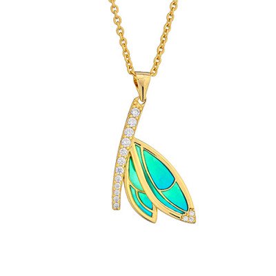 Collana Argento e Smalto Cattedrale | Gioiello Artistico.Silver and Cathedral Enamel Necklace | Artistic Jewelry