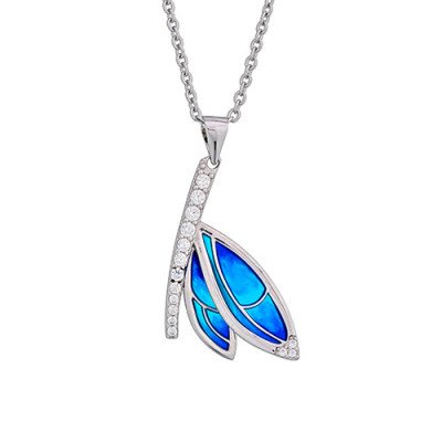 Collana Argento e Smalto Cattedrale | Gioiello Artistico.Silver and Cathedral Enamel Necklace | Artistic Jewelry