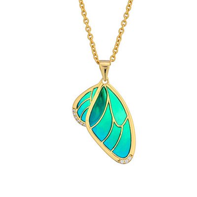 Collana Argento e Smalto Cattedrale | Gioiello Artistico.Silver and Cathedral Enamel Necklace | Artistic Jewelry