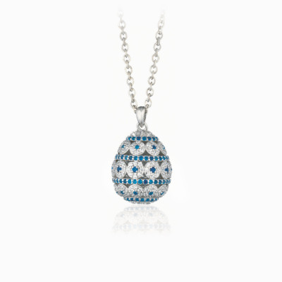 ciondolo 18mm con catena 45+5 cm/18mm pendant white 45+5cm chain
