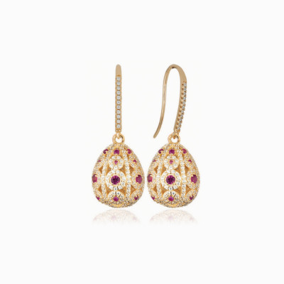 orecchini 15mm in argento 925 placcato oro 18k /15mm silver 18k gold plated  pair of earrings