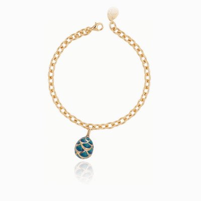 bracciale in argento placcato oro 18k 19cm / 19cm silver gold 18k plated  bracelet