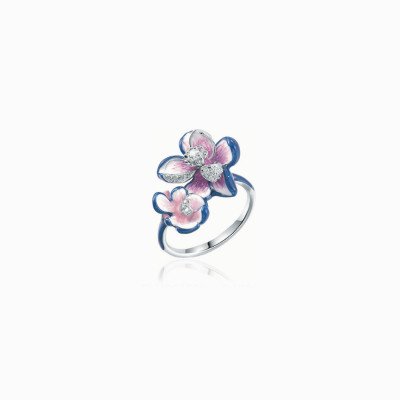 anello fiore in argento 925‰ / silver 925‰ ring