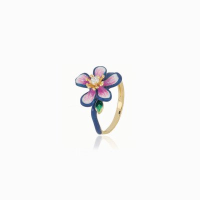 Anello Fiore Argento 925‰ | Gioiello Elegante.Silver 925‰ Flower Ring | Elegant Jewelry