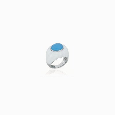 anello  con pietra blu Tamilla