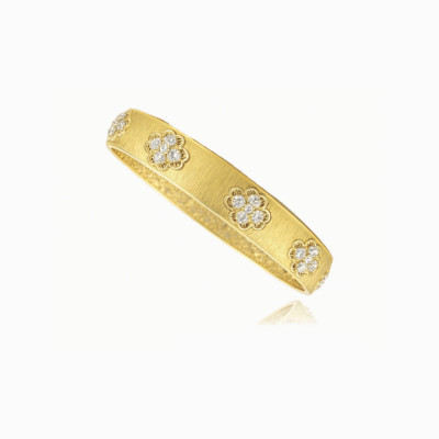bracciale rigido quadrifogli gold Ekaterina