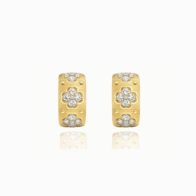 orecchini  quadrifoglio gold Ekaterina