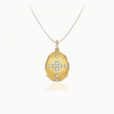 ciondolo ovetto quadrifoglio gold Ekaterina