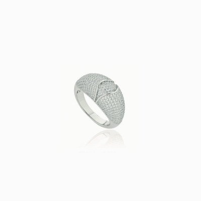 anello onda verticale silver Tatiana