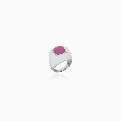 anello con pietra rosa Tamilla