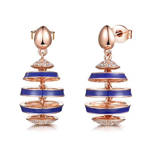 paio di orecchini con pendente15mm/pair of earrings with 15mm pendant