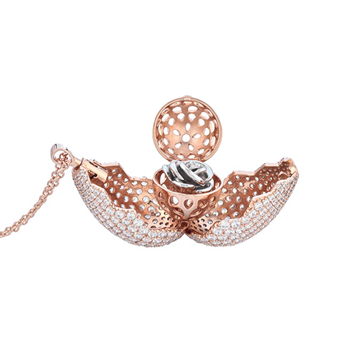 ciondolo 25mm apribile con catena 50cm/25mm openable pendant with 50cm chain