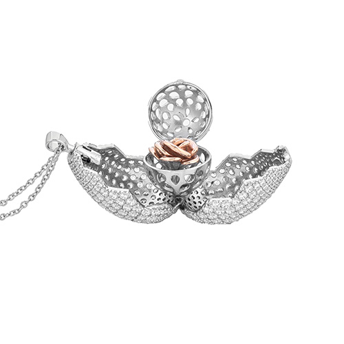 ciondolo 25mm apribile con catena 50cm/25mm openable pendant with 50cm chain