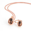 COLLANA WINDROSE IN ARGENTO ROSA E ONICE